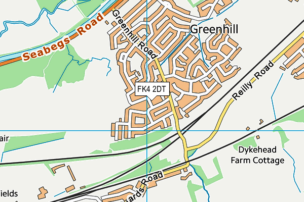 FK4 2DT map - OS VectorMap District (Ordnance Survey) FK4 2DT map - OS VectorMap District (Ordnance Survey)