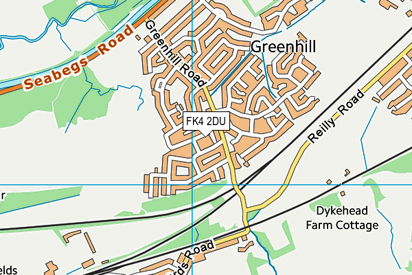 FK4 2DU map - OS VectorMap District (Ordnance Survey)
