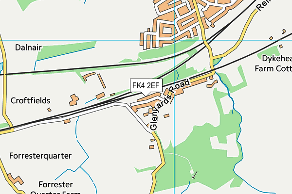 FK4 2EF map - OS VectorMap District (Ordnance Survey) FK4 2EF map - OS VectorMap District (Ordnance Survey)