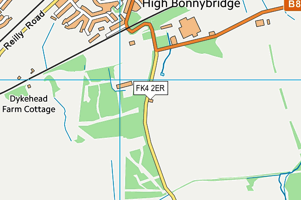 FK4 2ER map - OS VectorMap District (Ordnance Survey) FK4 2ER map - OS VectorMap District (Ordnance Survey)