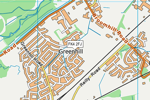 FK4 2FJ map - OS VectorMap District (Ordnance Survey)