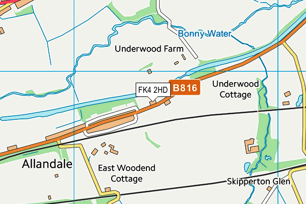FK4 2HD map - OS VectorMap District (Ordnance Survey) FK4 2HD map - OS VectorMap District (Ordnance Survey)