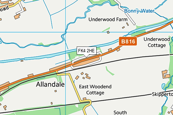 FK4 2HE map - OS VectorMap District (Ordnance Survey) FK4 2HE map - OS VectorMap District (Ordnance Survey)