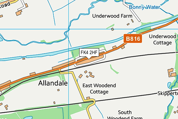 FK4 2HF map - OS VectorMap District (Ordnance Survey)
