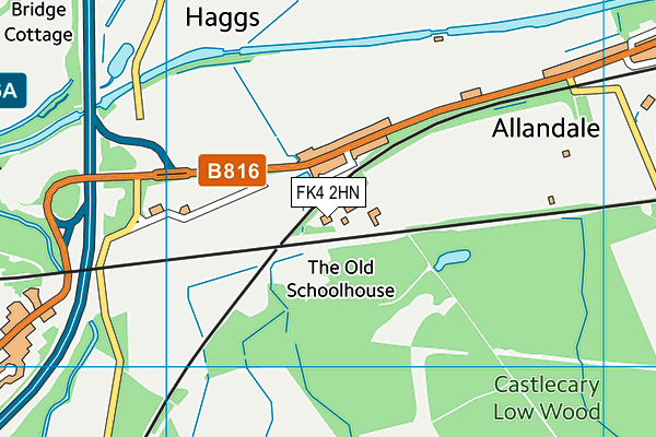 FK4 2HN map - OS VectorMap District (Ordnance Survey) FK4 2HN map - OS VectorMap District (Ordnance Survey)