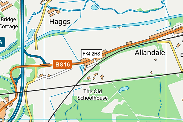 FK4 2HS map - OS VectorMap District (Ordnance Survey) FK4 2HS map - OS VectorMap District (Ordnance Survey)