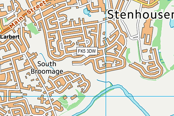 FK5 3DW map - OS VectorMap District (Ordnance Survey)
