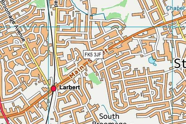 FK5 3JF map - OS VectorMap District (Ordnance Survey)