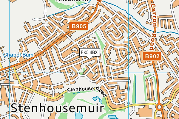 FK5 4BX map - OS VectorMap District (Ordnance Survey) FK5 4BX map - OS VectorMap District (Ordnance Survey)