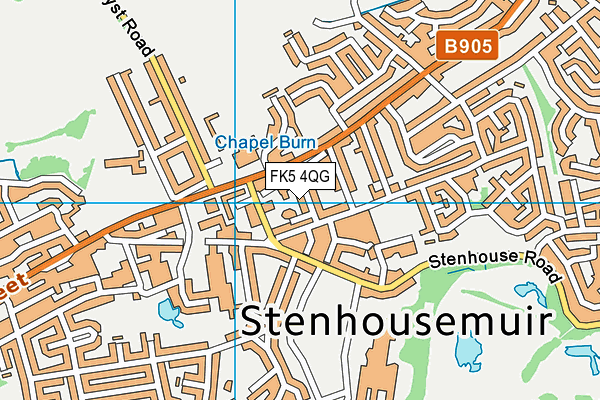 FK5 4QG map - OS VectorMap District (Ordnance Survey)