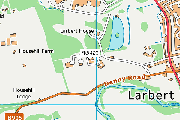 FK5 4ZG map - OS VectorMap District (Ordnance Survey)