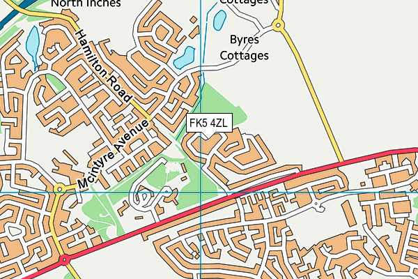 FK5 4ZL map - OS VectorMap District (Ordnance Survey) FK5 4ZL map - OS VectorMap District (Ordnance Survey)