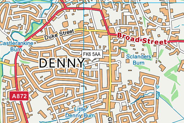 FK6 5AA map - OS VectorMap District (Ordnance Survey) FK6 5AA map - OS VectorMap District (Ordnance Survey)