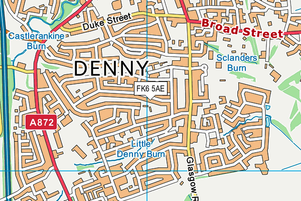 FK6 5AE map - OS VectorMap District (Ordnance Survey) FK6 5AE map - OS VectorMap District (Ordnance Survey)