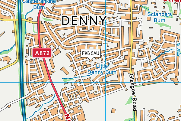 FK6 5AU map - OS VectorMap District (Ordnance Survey) FK6 5AU map - OS VectorMap District (Ordnance Survey)