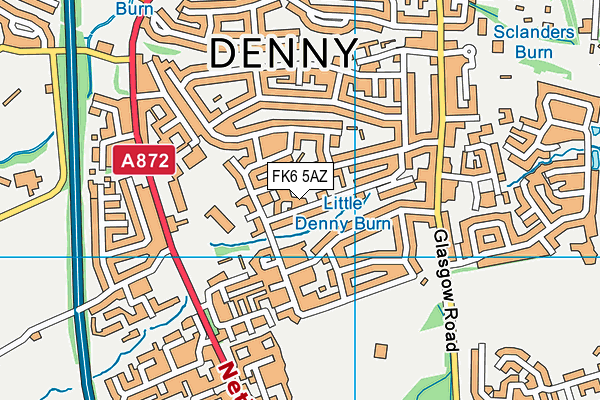 FK6 5AZ map - OS VectorMap District (Ordnance Survey) FK6 5AZ map - OS VectorMap District (Ordnance Survey)