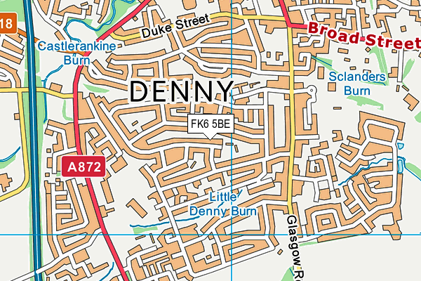 FK6 5BE map - OS VectorMap District (Ordnance Survey) FK6 5BE map - OS VectorMap District (Ordnance Survey)