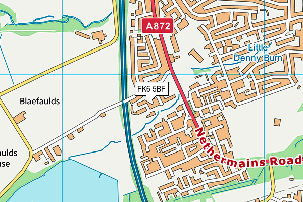 FK6 5BF map - OS VectorMap District (Ordnance Survey) FK6 5BF map - OS VectorMap District (Ordnance Survey)