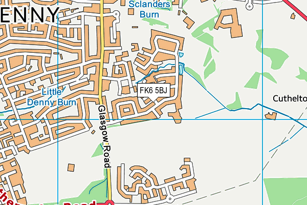 FK6 5BJ map - OS VectorMap District (Ordnance Survey) FK6 5BJ map - OS VectorMap District (Ordnance Survey)