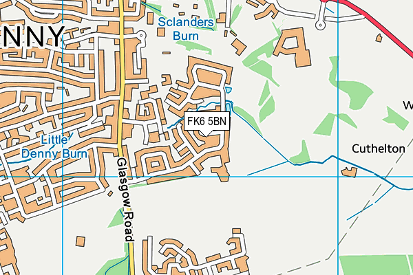 FK6 5BN map - OS VectorMap District (Ordnance Survey) FK6 5BN map - OS VectorMap District (Ordnance Survey)