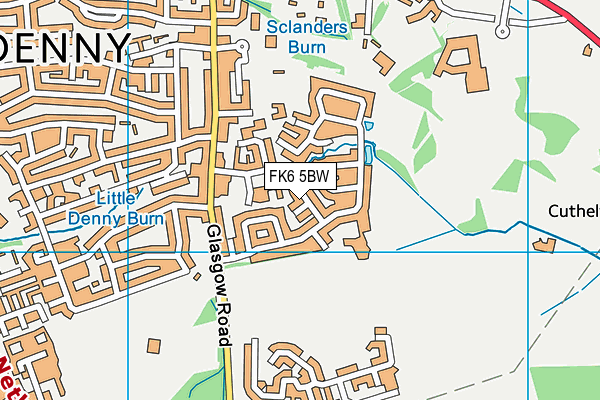 FK6 5BW map - OS VectorMap District (Ordnance Survey) FK6 5BW map - OS VectorMap District (Ordnance Survey)