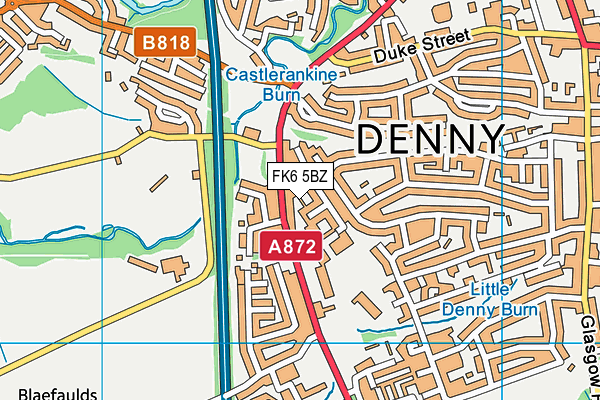 FK6 5BZ map - OS VectorMap District (Ordnance Survey) FK6 5BZ map - OS VectorMap District (Ordnance Survey)