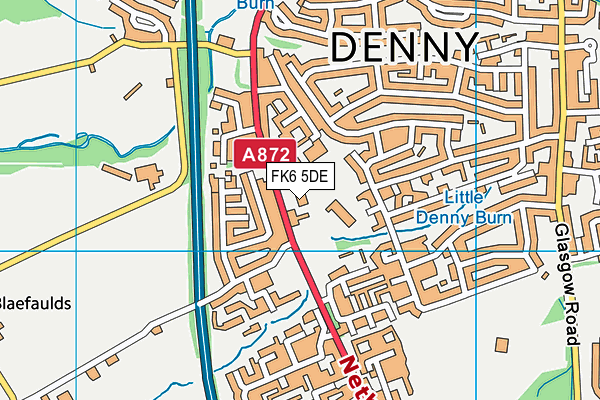 FK6 5DE map - OS VectorMap District (Ordnance Survey) FK6 5DE map - OS VectorMap District (Ordnance Survey)