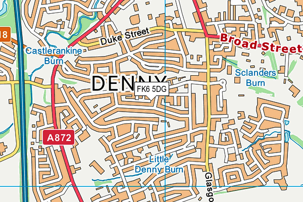 FK6 5DG map - OS VectorMap District (Ordnance Survey) FK6 5DG map - OS VectorMap District (Ordnance Survey)