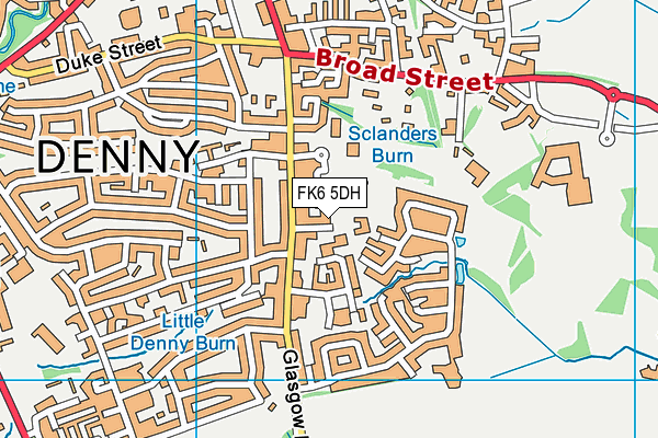 FK6 5DH map - OS VectorMap District (Ordnance Survey) FK6 5DH map - OS VectorMap District (Ordnance Survey)