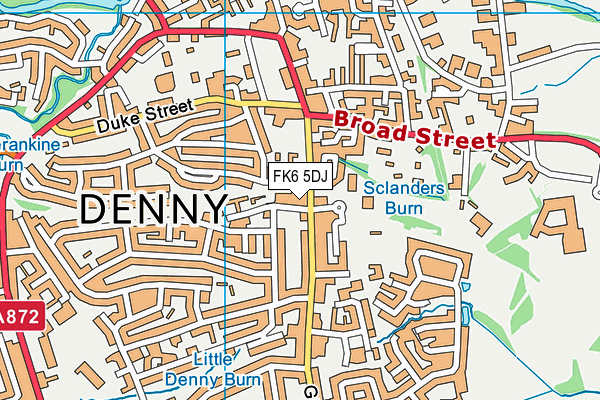FK6 5DJ map - OS VectorMap District (Ordnance Survey) FK6 5DJ map - OS VectorMap District (Ordnance Survey)