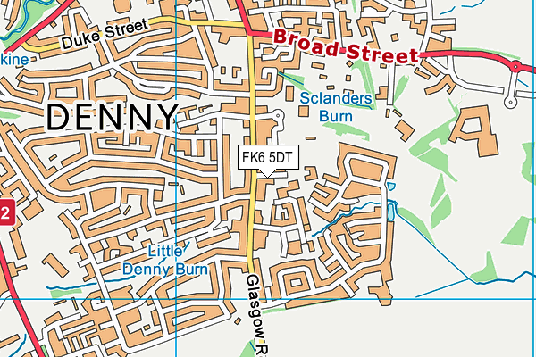 FK6 5DT map - OS VectorMap District (Ordnance Survey) FK6 5DT map - OS VectorMap District (Ordnance Survey)