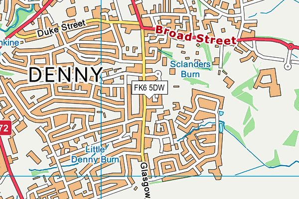 FK6 5DW map - OS VectorMap District (Ordnance Survey)
