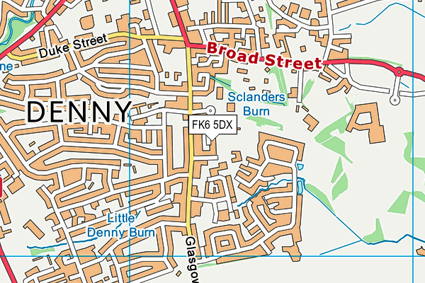FK6 5DX map - OS VectorMap District (Ordnance Survey) FK6 5DX map - OS VectorMap District (Ordnance Survey)