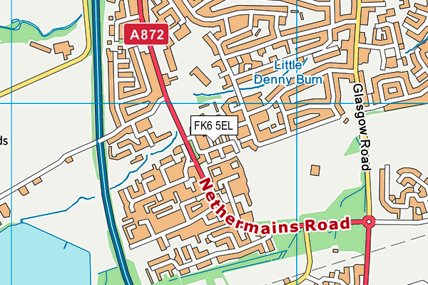 FK6 5EL map - OS VectorMap District (Ordnance Survey) FK6 5EL map - OS VectorMap District (Ordnance Survey)