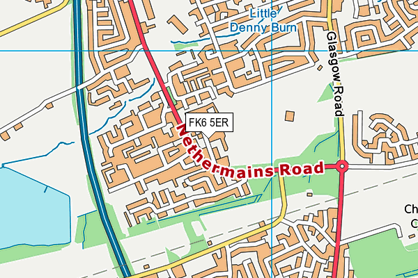 FK6 5ER map - OS VectorMap District (Ordnance Survey) FK6 5ER map - OS VectorMap District (Ordnance Survey)