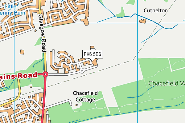 FK6 5ES map - OS VectorMap District (Ordnance Survey) FK6 5ES map - OS VectorMap District (Ordnance Survey)