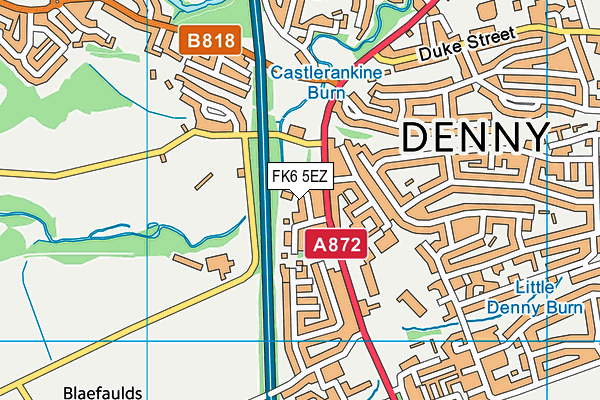 FK6 5EZ map - OS VectorMap District (Ordnance Survey) FK6 5EZ map - OS VectorMap District (Ordnance Survey)