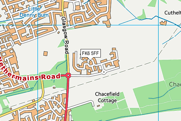 FK6 5FF map - OS VectorMap District (Ordnance Survey) FK6 5FF map - OS VectorMap District (Ordnance Survey)