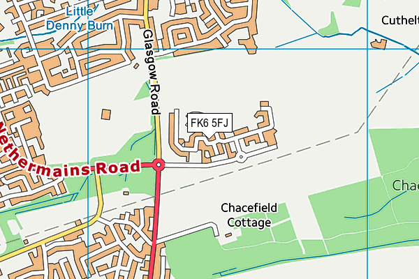FK6 5FJ map - OS VectorMap District (Ordnance Survey) FK6 5FJ map - OS VectorMap District (Ordnance Survey)