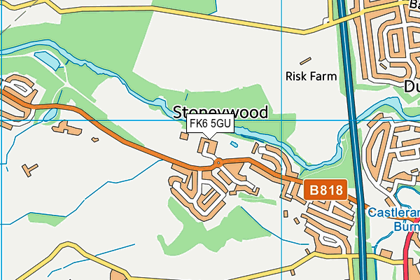 FK6 5GU map - OS VectorMap District (Ordnance Survey) FK6 5GU map - OS VectorMap District (Ordnance Survey)