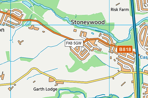 FK6 5GW map - OS VectorMap District (Ordnance Survey) FK6 5GW map - OS VectorMap District (Ordnance Survey)