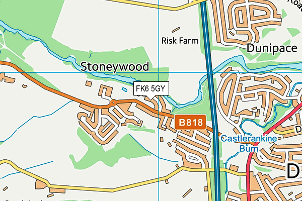 FK6 5GY map - OS VectorMap District (Ordnance Survey) FK6 5GY map - OS VectorMap District (Ordnance Survey)