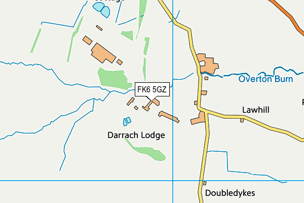 FK6 5GZ map - OS VectorMap District (Ordnance Survey) FK6 5GZ map - OS VectorMap District (Ordnance Survey)