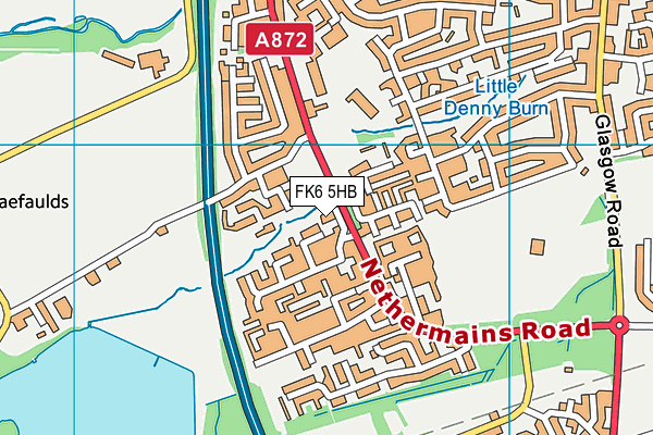 FK6 5HB map - OS VectorMap District (Ordnance Survey) FK6 5HB map - OS VectorMap District (Ordnance Survey)