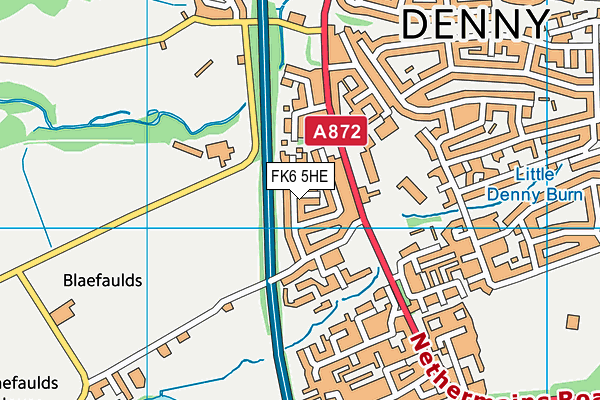FK6 5HE map - OS VectorMap District (Ordnance Survey) FK6 5HE map - OS VectorMap District (Ordnance Survey)