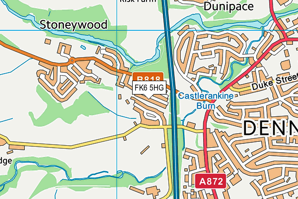 FK6 5HG map - OS VectorMap District (Ordnance Survey) FK6 5HG map - OS VectorMap District (Ordnance Survey)