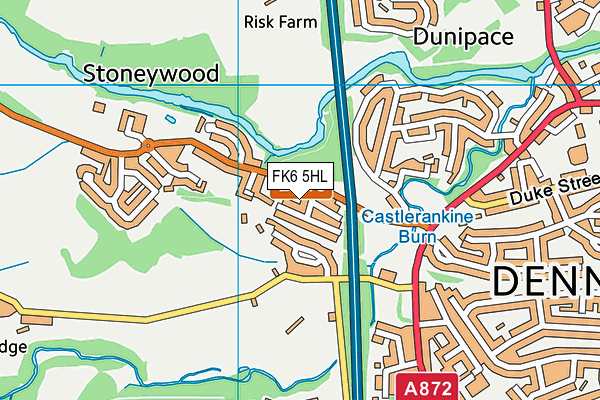 FK6 5HL map - OS VectorMap District (Ordnance Survey) FK6 5HL map - OS VectorMap District (Ordnance Survey)