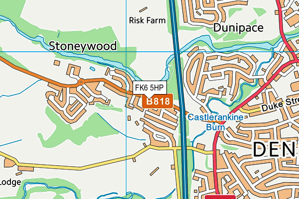 FK6 5HP map - OS VectorMap District (Ordnance Survey) FK6 5HP map - OS VectorMap District (Ordnance Survey)