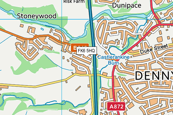 FK6 5HQ map - OS VectorMap District (Ordnance Survey) FK6 5HQ map - OS VectorMap District (Ordnance Survey)