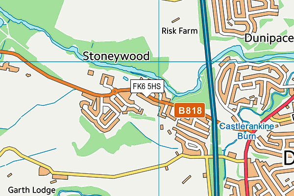 FK6 5HS map - OS VectorMap District (Ordnance Survey) FK6 5HS map - OS VectorMap District (Ordnance Survey)
